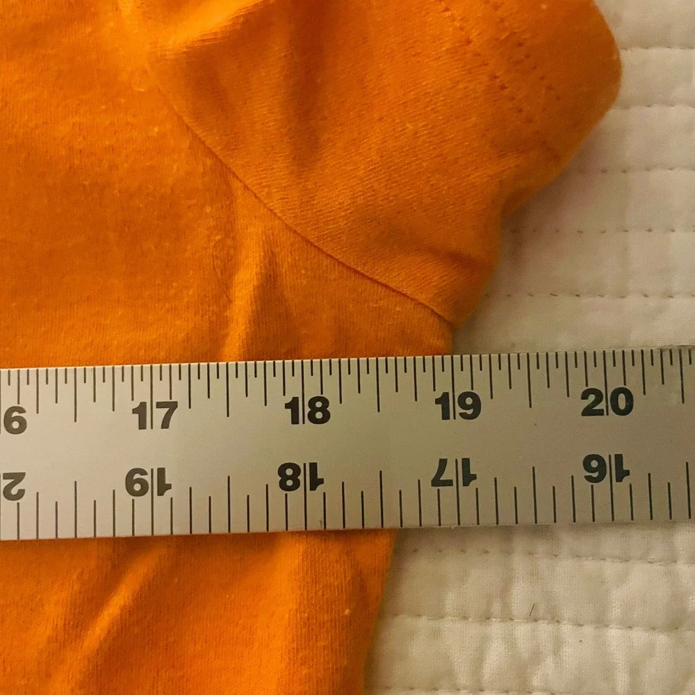 Vintage Disney Halloween Youth Young Woman's Shirt Orange‎